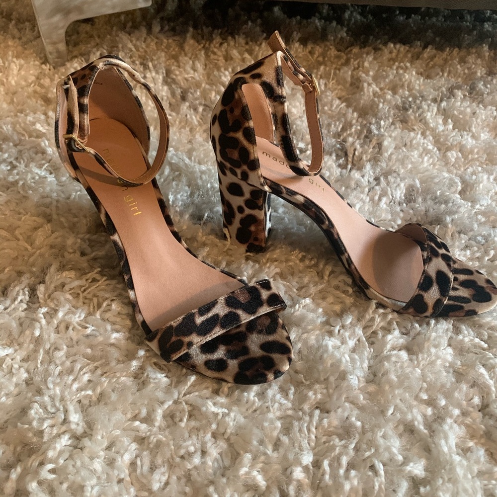 Leopard print heels